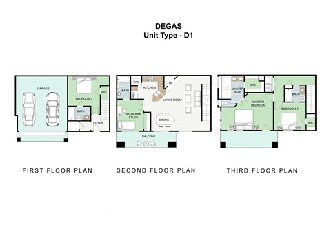 4 bedroom 4 bathroom Floor plan at Landing at Round Rock, Round Rock, TX